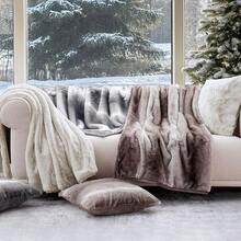 EVERGRACEHOME Ultra Soft Luxury Fluffy Mink Faux Fur Throw Blanket, Thick Warm Fall Winter Blankets Bed, Couch, Cozy Plush Reversible Blanket Chair, Sofa (Dark Brown, 60x80)