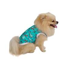 LUVY PET Unisex Pet Clothes Dry Fit UV Puppy Print With Float - Summer Pet Clothes - 青碧色 - 查看 10