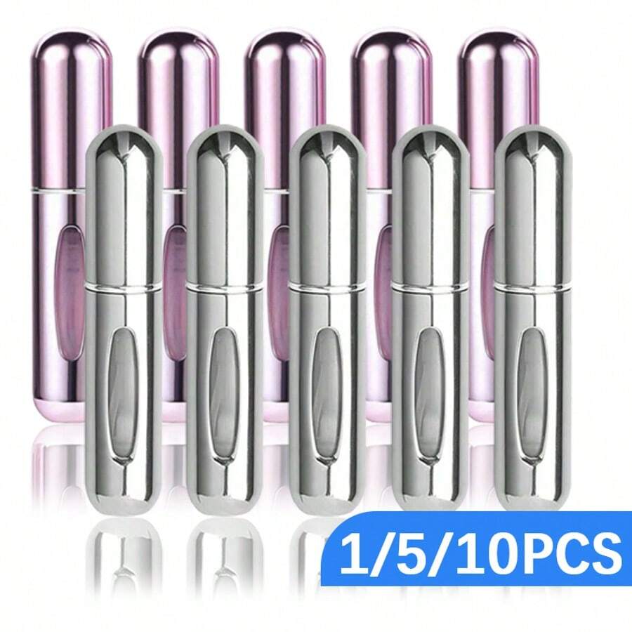 1/5/10 piezas, Atomizador de perfume recargable de 5ml, Botella de perfume portátil de viaje, Vaporizador de perfume, Vial de muestra de perfume mini