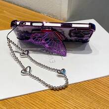（蝴蝶支架）（银色手镯）兼容 Galaxy A123456789987654321 45G 电镀磁吸防摔透明手机壳，防摔手机壳兼容三星 S25/S24/S23/S22 系列/A 系列，兼容 OPPO，兼容 Redmi，兼容 Moto，兼容 Pixel，兼容 vivo，兼容 OPPO，国际版，非国内版 - 紫色 - 查看 4
