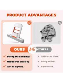 1pc Multi-Functional Mini Mop - Telescopic, Wet And Dry Use, Cloth Table Cleaning Tool, Portable Cleaning Sponge Mop,One-Hand Self-Squeeze Sponge Mini Mop, Dining Table Sponge, Handheld Duster And Sweeper, Kitchen Sponge Mop, Suitable For Kitchen, Living Room, Bathroom, Car Window Cleaning, Cleaning Supplies, Cleaning Tools, Christmas Decorations. - Multicolor - View 10