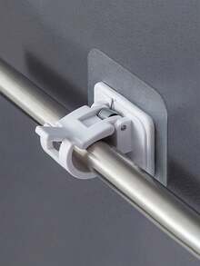 2pcs/4pcs/8pcs No Drill Window Curtain Rod Brackets, Self-Adhesive, No Nails Needed, Adjustable Curtain Rod Hooks, Suitable For Bathroom, Kitchen, Hotel And More - Multicolor - View 6