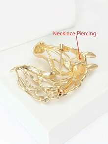 镂空金属马头胸针 - 奢华动物胸针，男女皆宜，可作项链佩戴，新年礼物，珠宝配饰