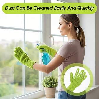1/2/4pcs Of Gentle Microfiber Plant Care Dusting Gloves - PET Material, Non-Waterproof, Machine Washable, Hair Removal, Suitable For Living Room, Bedroom, Bathroom, Kitchen, Car Use, Plant Dusting | Ergonomic Gloves | No Dusting Gloves