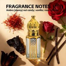 10 ml parfymrulle med arabisk vanilj och oudolja från Mellanöstern, alkoholfri, långvarig doft, lämplig för olika tillfällen, perfekt present - Vanilj, mysk, ros, saffran - Visa 3