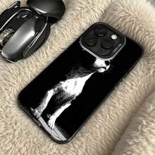 Funda de Teléfono Transparente con Estampado de Gato Blanco y Negro para  14 Pro Max  13 Pro  Galaxy S23 S22 Plus Ajuste Universal para Todas las Estaciones Opción de Regalo Ideal - Plateado - Ver 5