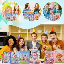 Paw Patrol 6个/2个，汪汪队立大功卡通主题派对礼品袋，生日派对装饰，礼品包装袋和纸袋，适合生日、节日和新年派对用品，也是情人节和感恩节的绝佳选择（款式随机） - 彩色 - 查看 10