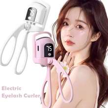 OBOVAY USB充电式电动睫毛夹 - 快速加热，家用电动睫毛夹，硅胶材质，电加热，防烫设计，持久卷翘，数字显示，白色，可充电加热睫毛夹，便携式化妆工具 - 彩色 - 查看 6