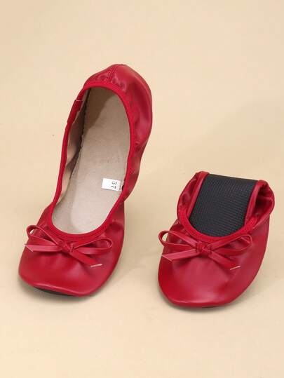 Women's Ballet Flats, Soft And Comfortable Casual Slip-On Shoes, Foldable And Suitable For Indoor Ballet Dancing