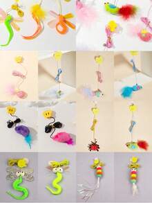 1pc Katten Spullen Door Hanging Elastic Rope Cat Toy Pet Toy Cat Interactive Self-Hilarious Toy Swing Toy Cat