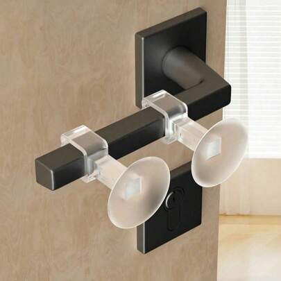 5 miếng chặn cửa bằng silicon, bảo vệ tay nắm cửa không cần khoan, giảm chấn cho cửa ra vào nhà vệ sinh, phòng tắm.