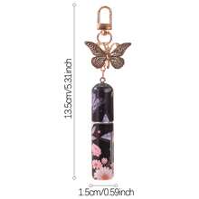 Botella de perfume recargable con estampado de mariposa, tipo rociador de 5ML, accesorio de bolso y llavero, botella de fragancia portátil y femenina para viajes - Multicolor - Ver 12