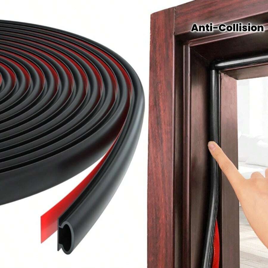 YITAPE Vinyl Windbreak Strip - 1 Roll, 118.7 Ft/500 M, Self-Adhesive, Suitable For Doors And Windows, Sound Insulation, Windproofing, Impact Protection, Suitable For Wood Frames, Suitable For Residential And Commercial Use. - Multicolor - View 1