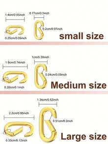 1pc Gold Lobster Clasp Strap - Elegant Oval Design For Necklace And Bracelet Making, Jewelry Clasp, Necklace Clasp | Lobster Clasp | Durable Jewelry Clasp, Jewelry DIY Making Clasp - Lobster Buckle - View 5