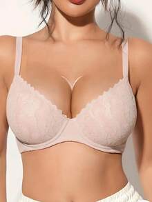 Set Of 3 Classic Lace Bras With Adjustable Straps For Comfortable Everyday Wear. Cute And Sensual Lingerie. - Nhiều màu - Xem 9