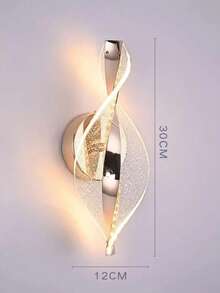 1 Stück / 2 Stücke moderne Wandleuchte, hochdurchlässiger Acrylkörper, LED-Streifen, geeignet für Schlafzimmer, Wohnzimmer, Büro, Nachttisch, Flur Dekorationsleuchten