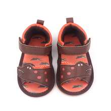 Baby Boy Open Toe Sandals Breathable Soft Sole Shoes Summer Beach Walking Shoes For Toddler Newborn Infant - 棕色 - 查看 5