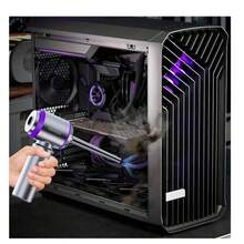 15000PA High Power Portable Wireless Vacuum Cleaner, 4-In-1 Compressed Air Duster And Handheld Vacuum Cleaner With Brushless Motor, Suitable For Car, Home, Office, Camping, Computer Keyboard And Laptop Cleaning, 2000mAh/11.1V - Purple - View 5
