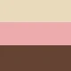 3pcs (white + Brown + Pink)