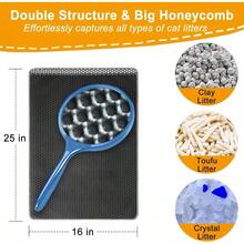 Tapete para para gatos gris, 25x 16 pulgadas - Gris: pequeño 25 x 16 pulgadas + 1 count (Pack of 1) - Ver 3