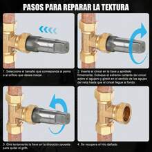 Juego de 6 machos de roscar NPT para tuberías de 1", 3/4", 1/2", 3/8", 1/4" y 1/8". Herramienta de roscado de precisión de acero al carbono, con medidas métricas y estándar, para limpiar y reenhebrar roscas dañadas o atascadas. Viene en un estuche. - Rojo - Ver 5