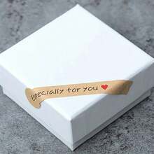 100/200张特供长牛皮纸贴纸，适用于剪贴簿、礼品标签等，自粘式DIY纸质标签 - 彩色 - 查看 8