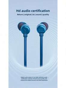 JBL TUNE310C Type-C Wired Earphone HiFi Stereo Sound Hearing In-Ear Headphones For Computer TypeC Interface Phone Genuine Original JBL TUNE 310C Wire Headsets - Red - View 6