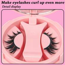 1 Pair Anime Eye Magnetic Eyelashes With Applicator, Reusable, Waterproof, No Glue Needed, Sensitive Eyes Friendly, Natural Anime Moisturizing False Eyelashes, Essential For Daily Makeup - 漫畫款濕睫毛 - 查看 7