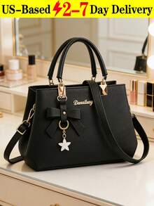 [US-Based Shipping]Dreubea Womens Handbag Tote Shoulder Purse Leather Crossbody Bag,New  Bow-Detail Women's Handbag, Lychee-Textured Handbag, Bow-Adorned Mom Bag For Mature Women, Women's Tote Bag, Dual-Purpose Shoulder Bag, Premium-Quality Handbag,  Fashion Shoulder Bag, New Versatile Commuter Crossbody Bag With Ample Capacity, Stylish Crossbody Bag, PU Leather Shoulder Crossbody Bag, Bow Pendant Tote Bag, Youthful Shoulder Bag, Designer Handbags For Women, Casual Yet Sophisticated Mom Bags, Women's Wallets And Totes, Shoulder Bags, Designer Crossbody Bags For Women, Messenger Bags, Top-Handle Crossbody Bags, Mini Totes, Handheld Shoulder Bags, Crossbody Bags, Perfect Gifts For Moms And Family, Thoughtful Presents For Special Occasions.Christmas Thanksgiving Festival Cyber Monday Holiday Gift Velvet Party New Year Winter Snow  End-Of-Year. - 彩色 - 查看 10