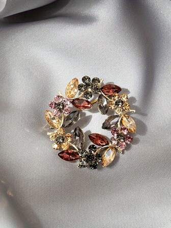 Luxury Fashion Vintage Flower Brooches For Women Lady High Qualtiy Exquisite Baroque Wedding Party Accessories Jewelry Brooch