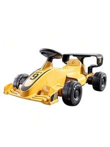 Auto de Carreras Montable Eléctrico con Sonido, Luces de Freno y Control Remoto  Carga Rápida, Ideal para Niños - Amarillo - Ver 1
