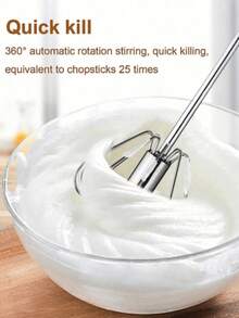 1 件超大不锈钢多功能打蛋器和奶泡器 - 用于烘焙、鸡蛋和奶油的手动搅拌器 - 家庭食物准备的必备厨房工具，适用于各种食物混合、厨房用具、烘焙用品。厨房工具、厨房配件、厨房、家居装饰 - 彩色 - 查看 6