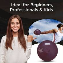 - Manta de goma slida, para entrenamiento de pista y campo, mejora tus habilidades de lanzamiento de discos, para lanzadores de escuela secundaria y universitaria - Marrón + 1 KG - Ver 7
