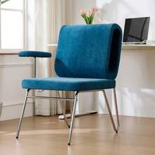Office Chair With Integrated Cat Bed - Pet-Friendly Chair, Scratch-Resistant Material, Wide Seat, Interchangeable Armrests, Ergonomic Design, Cat Bed In The Backrest, Armchair - Blue - View 5