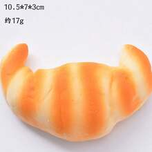 1pc Slow Rebound Soft Squishy Stress Relief Toy, Realistic Bread Design Creative Toy - Multicolor - View 11