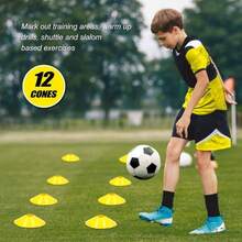 Kit de Entrenamiento para Futbol Equipo de Escalera de Agilidad Kit Agility Ladder Escalera de Ftbol con 12 Peldaos con 12 Conos y 4 Estacas Equipo de Entrenamiento de Ftbol Baloncesto Bisbol - inicial - Ver 3
