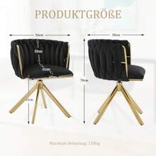Dining Chairs - Black - View 4