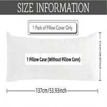 1PC Leopard Print Milk Velvet Long Body Pillowcase, Zipper Closure Design, Decorative Pillowcase Only, No Filling Included - Leopard Print - View 2