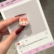 4pcs Cartoon Magnetic Cable Organizer Clips, Desktop Phone Charger Cord Holder Hooks - Multicolor - View 9