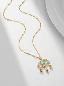 1 pezzo Collana con pendente a doppio strato a forma di cuore e spada, design unico adatto per Ognissanti, festival, stile gotico retrò, ideale per feste, maschere (confezione in busta OPP)