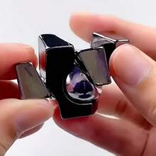 1pc Magic Four-Star Metal Puzzle - Intellectual Toy, Unique Interlocking Design, Standard Version, Trains Logical Thinking And Problem-Solving Skills, Suitable For Ages 14+ - Multicolor - View 8