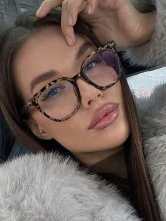 Lightweight And Portable Acrylic Bohemian Color Conflict Casual Box Fashionable Light Glasses, Suitable For Daily Reading And Commuting, No Makeup Travel, Can Be Worn Day And Night, Computer Glasses, Sin Aumento,