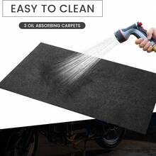 毛毡地垫、车库吸水防油地垫、汽车保养地垫、防滑防油地垫、后备箱地垫 - 黑色 - 查看 9