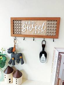 1个“HOME SWEET HOME（欢迎回家）”字母设计钥匙挂钩、眼镜挂钩、帽子挂钩、玄关装饰挂钩，适用于客厅、走廊、卧室、餐厅、咖啡厅，可作为节日礼物赠送给家人、朋友、同事、父母。 - 彩色 - 查看 12