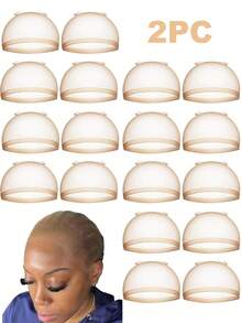 Transparent HD Wig Cap For Women, Stretchy Nylon Wig Cap, Invisible Ultra-Thin Stretchy Stocking Caps For Lace Front Wigs(2/5/10/15/20/30/50/100/150/200 PC)