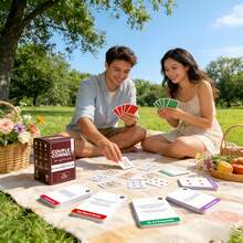 Game Card Couple Dialogue Card Interactive Communication Adult Card Game Q&A Chessboard Game Card Married Couple Speak Your Love Language Card Couple Heart To Heart Dialogue Card - Rust Brown - View 5