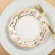 Kate Aspen Tea Time Servilletas rosadas (juego de 30), talla única, multicolor(7 pulgadas. Platos de Papel Rosa (16pcs)) - Multicolor - Ver 6