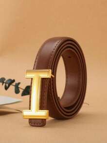 1条女士休闲复古H型扣腰带，高品质设计，适合搭配牛仔裤和连衣裙，是秋季、万圣节和其他场合的理想之选。 - 彩色 - 查看 1