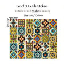 4x4 英寸贴纸 塔拉维拉风格防溅贴纸 混合适用于墙壁 厨房 浴室 楼梯贴花 厨房装饰