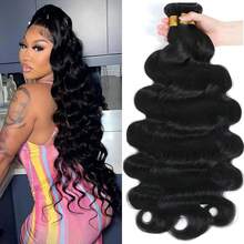 36 38 40 Inch 15A Human Hair Bundles Body Wave Bundles Human Hair Unprocessed Brazilian Virgin Hair Body Wave 3 Bundles Unit Real Human Hair Extensions For  Women Natural Black - Natural Black - View 10